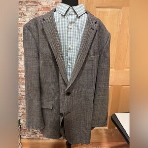 Tommy Hilfiger Classic Gray Plaid Men's Blazer, Sport Coat Jacket